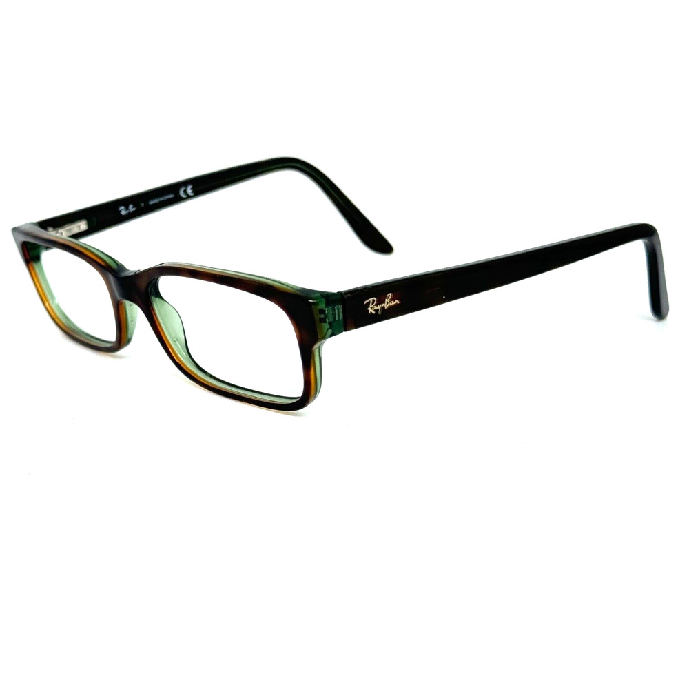Ray-Ban Eyeglasses Frames RB5187 2445 Brown Rectangular Full Rim 52-16-140 14470